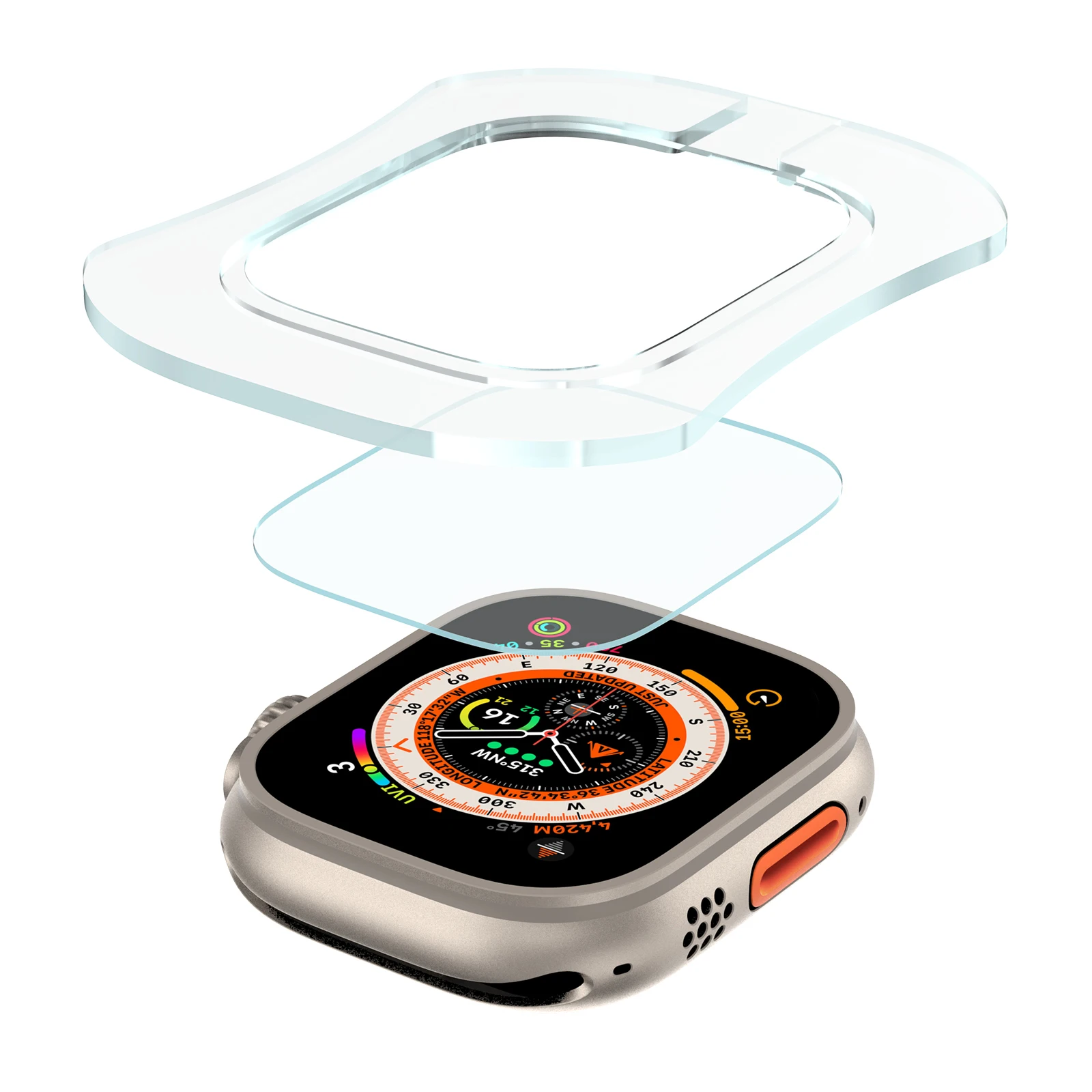 Screen Alignment Tool - Vidrio templado para Apple Watch Ultra
