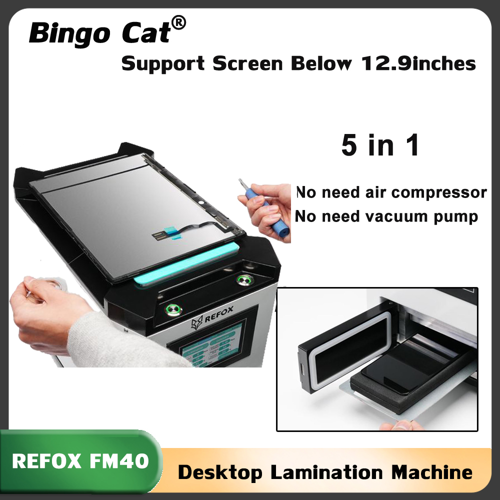 Máquina laminadora REFOX FM-40 - Screen Alignment Tool reseña y precio