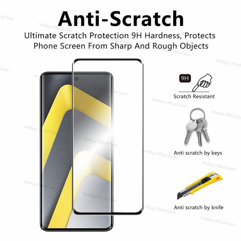 3/2/1 Uds vidrio de borde curv - Curved Edge Screen reseña y precio